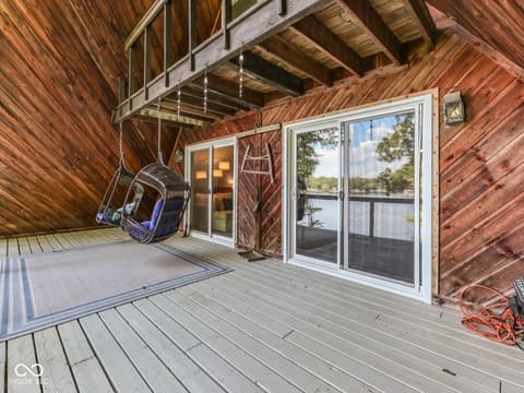 Outdoor living area at 7307 Center Lake Road, Nineveh, IN