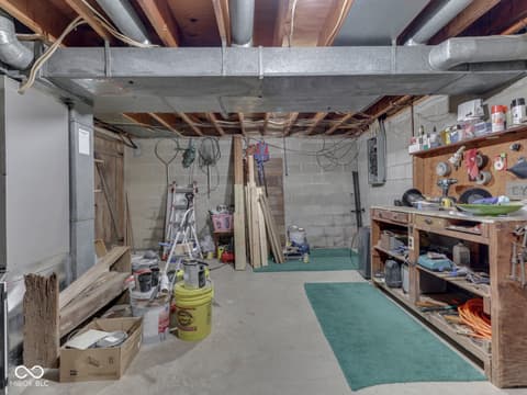 Basement at 7307 Center Lake Road, Nineveh, IN