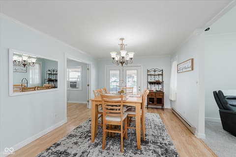 Dining room at 140 Wiley Street, Cicero, IN