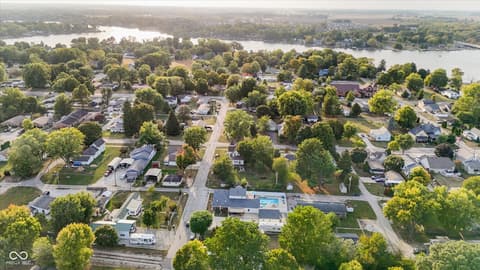 Aerial view at 140 Wiley Street, Cicero, IN