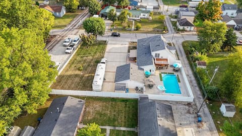 Aerial view at 140 Wiley Street, Cicero, IN