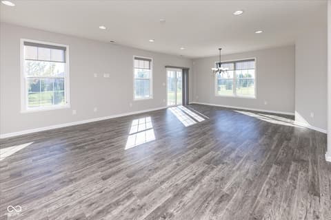 Family room at 3924 Castle Hill Drive, Brownsburg, IN