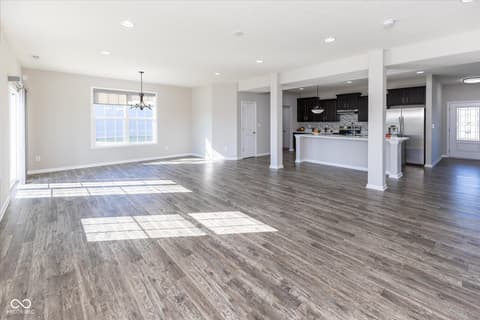 Family room at 3924 Castle Hill Drive, Brownsburg, IN