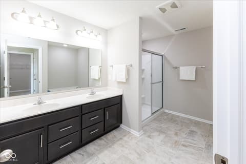 Bathroom at 3924 Castle Hill Drive, Brownsburg, IN