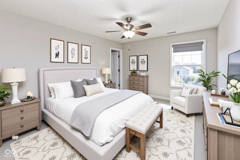 Bedroom at 3924 Castle Hill Drive, Brownsburg, IN