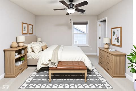 Bedroom at 3924 Castle Hill Drive, Brownsburg, IN