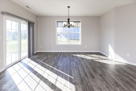 Dining room at 3924 Castle Hill Drive, Brownsburg, IN