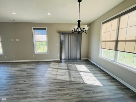 Dining room at 3924 Castle Hill Drive, Brownsburg, IN