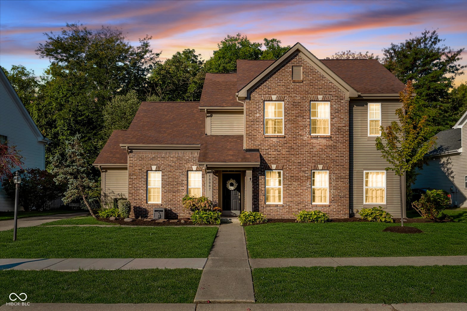 Front exterior at 18007 Kinder Oak Drive, Noblesville, IN