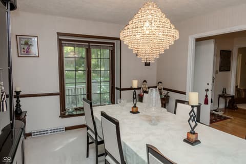 Dining room at 1958 W Twin Oaks Court, Crawfordsville, IN