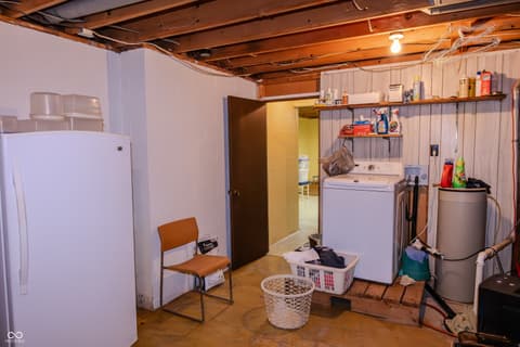 Basement at 1958 W Twin Oaks Court, Crawfordsville, IN