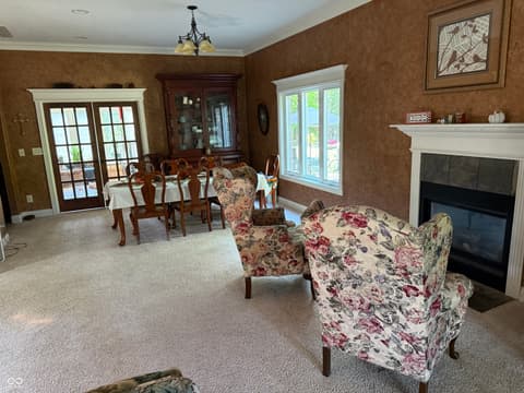 Living room at 11640 E 63rd Street, Indianapolis, IN