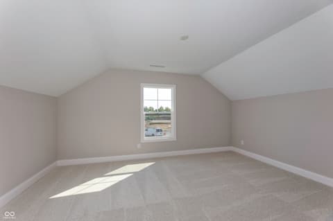 Bedroom at 14832 Higgins Drive, Westfield, IN — Bright vaulted bedroom with abundant natural light.