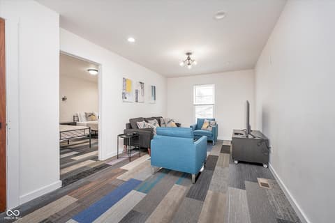 Living room at 1009 Harrison Street, Indianapolis, IN