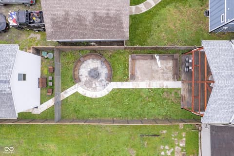 Aerial view at 1009 Harrison Street, Indianapolis, IN