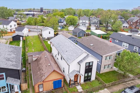 Aerial view at 1009 Harrison Street, Indianapolis, IN