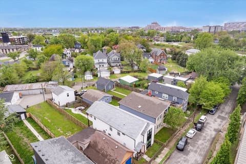 Aerial view at 1009 Harrison Street, Indianapolis, IN