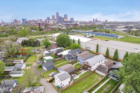 Aerial view at 1009 Harrison Street, Indianapolis, IN