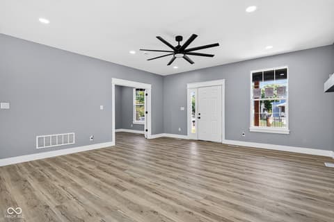 Living room at 58 N Kealing Avenue, Indianapolis, IN