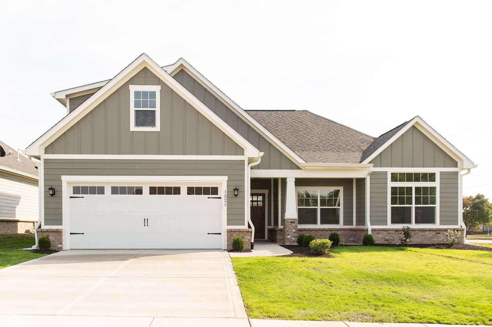 Front exterior at 1521 Tupelo Drive, Greenfield, IN