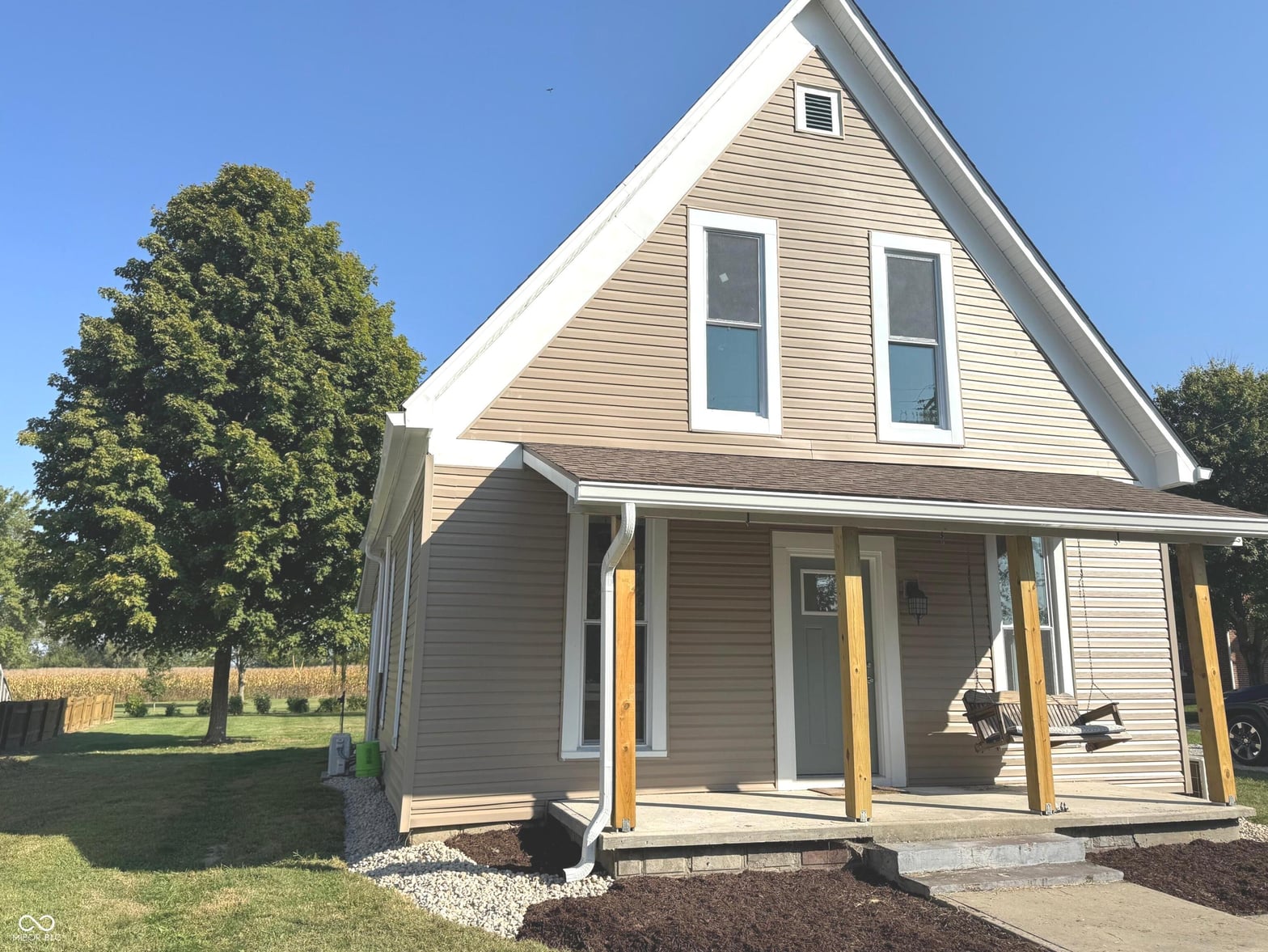 Front exterior at 6958 W 235 S, Homer, IN