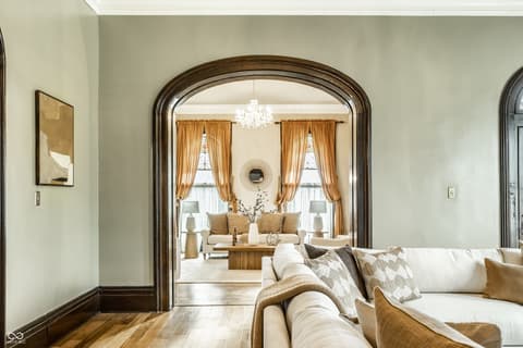 Living room at 1514 N College Avenue, Indianapolis, IN
