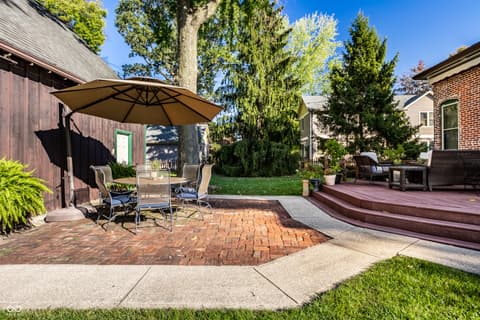 Outdoor living area at 1514 N College Avenue, Indianapolis, IN