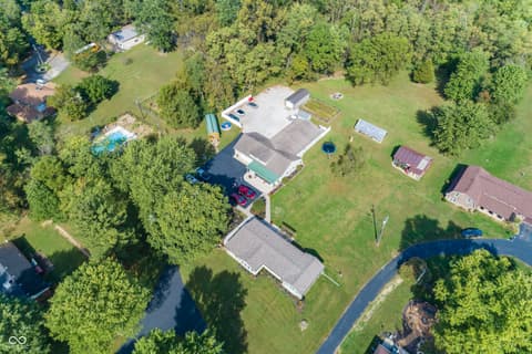 Aerial view at 4650 E Shady Lane, Mooresville, IN