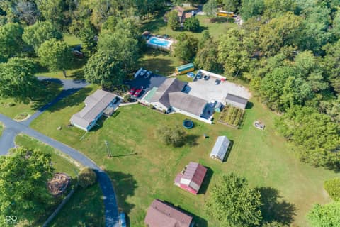 Aerial view at 4650 E Shady Lane, Mooresville, IN