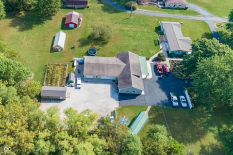 Aerial view at 4650 E Shady Lane, Mooresville, IN