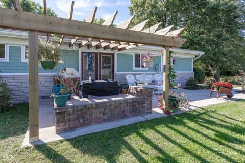 Outdoor living area at 4650 E Shady Lane, Mooresville, IN