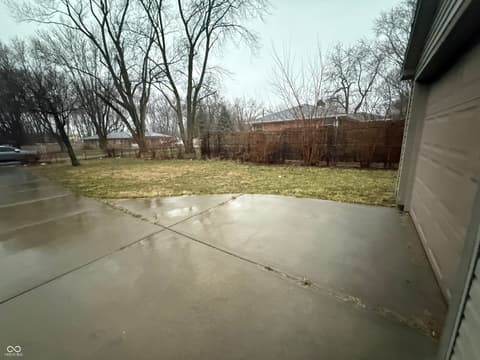 Outdoor living area at 7050 Rockville Road, Indianapolis, IN
