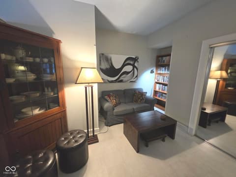 Living room at 230 E 9th Street, Indianapolis, IN