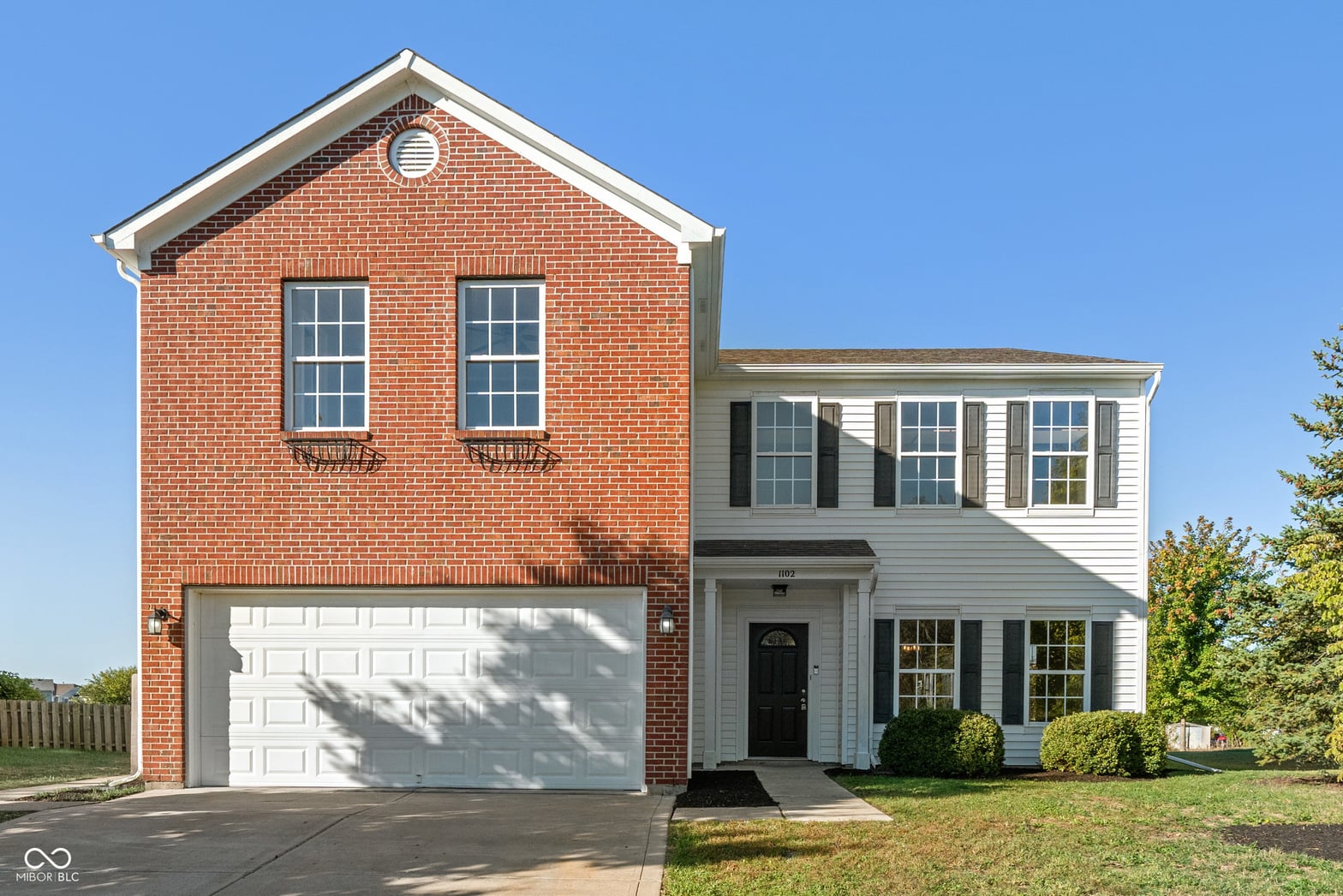 Front exterior at 1102 Maple Run Drive, Sheridan, IN