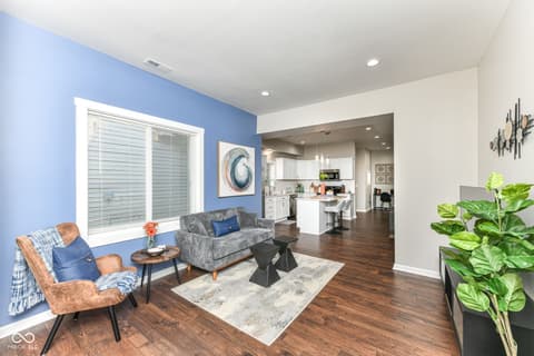 Living room at 1821 S East Street, Indianapolis, IN