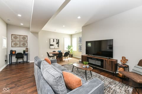 Living room at 1821 S East Street, Indianapolis, IN