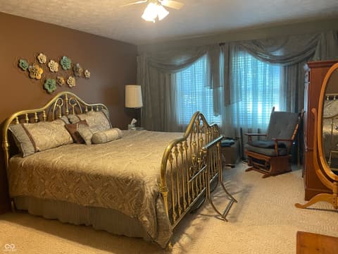 Primary bedroom at 1564 W County Road 1050 S, Cloverdale, IN
