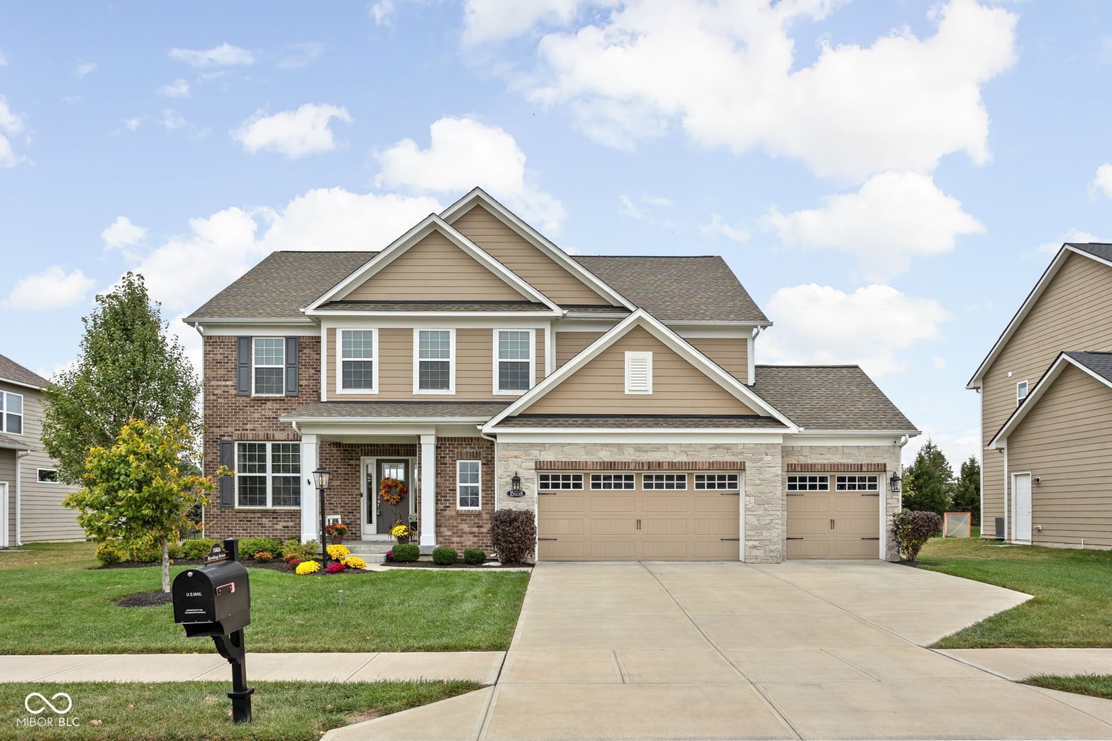 Front exterior at 15658 Byrding Drive, Westfield, IN