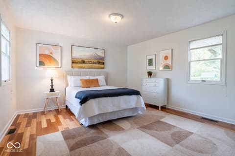 Bedroom at 6415-6419 N Michigan Road, Indianapolis, IN