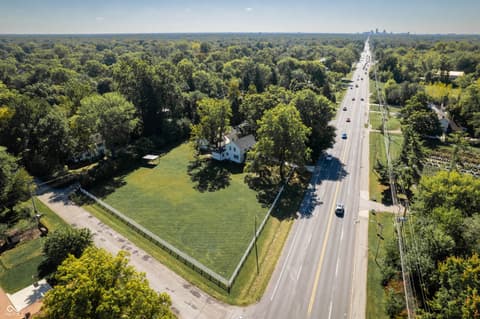 Aerial view at 6415-6419 N Michigan Road, Indianapolis, IN
