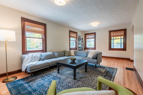 Living room at 6415-6419 N Michigan Road, Indianapolis, IN