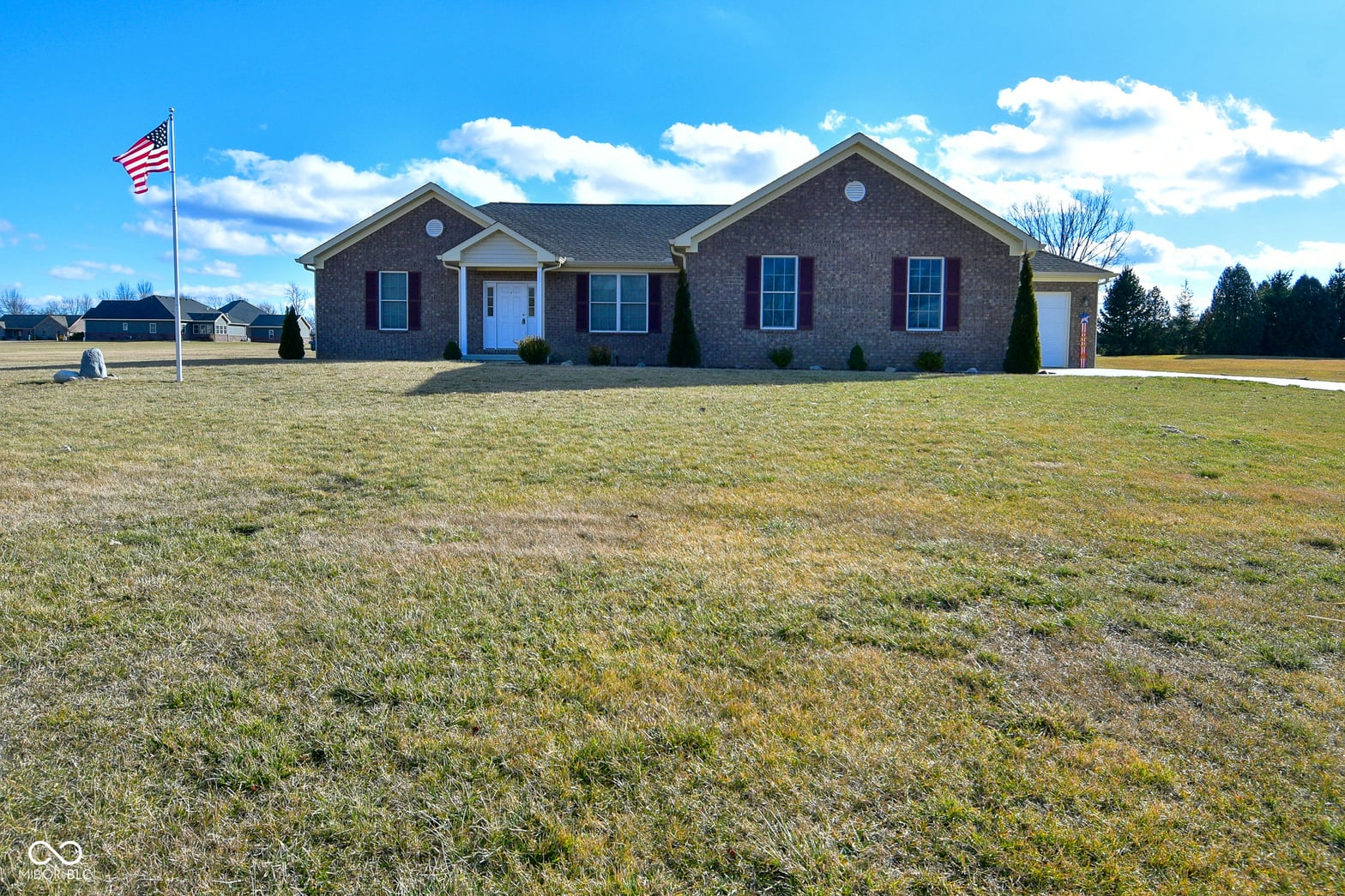 Front exterior at 1623 W Stoneybrook Lane, Crawfordsville, IN