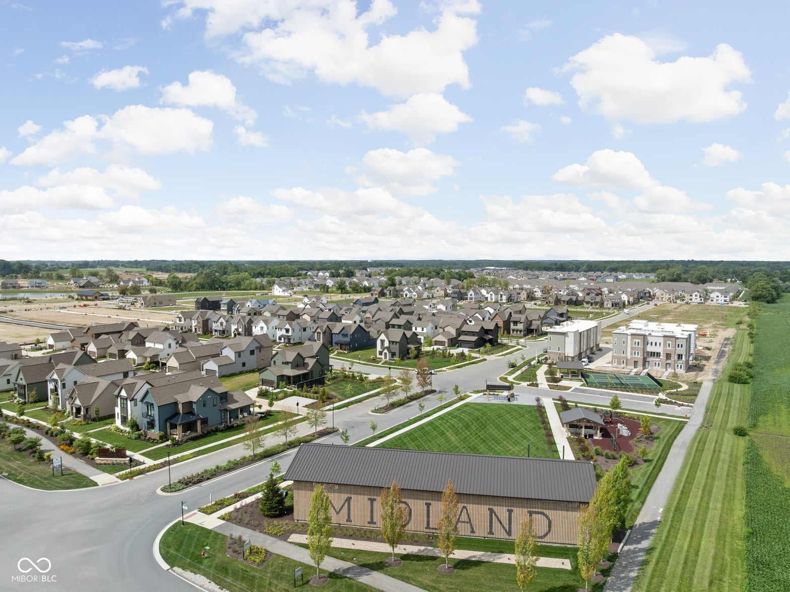 Expansive new construction community with modern homes and amenities.