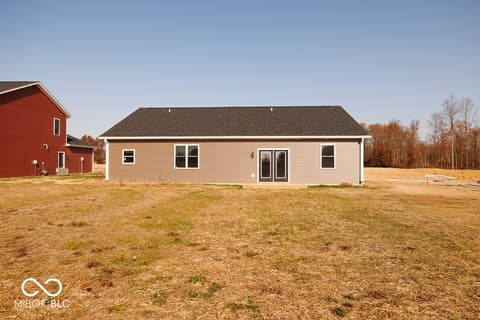 Backyard at 110 Pin Oak Road, Spencer, IN