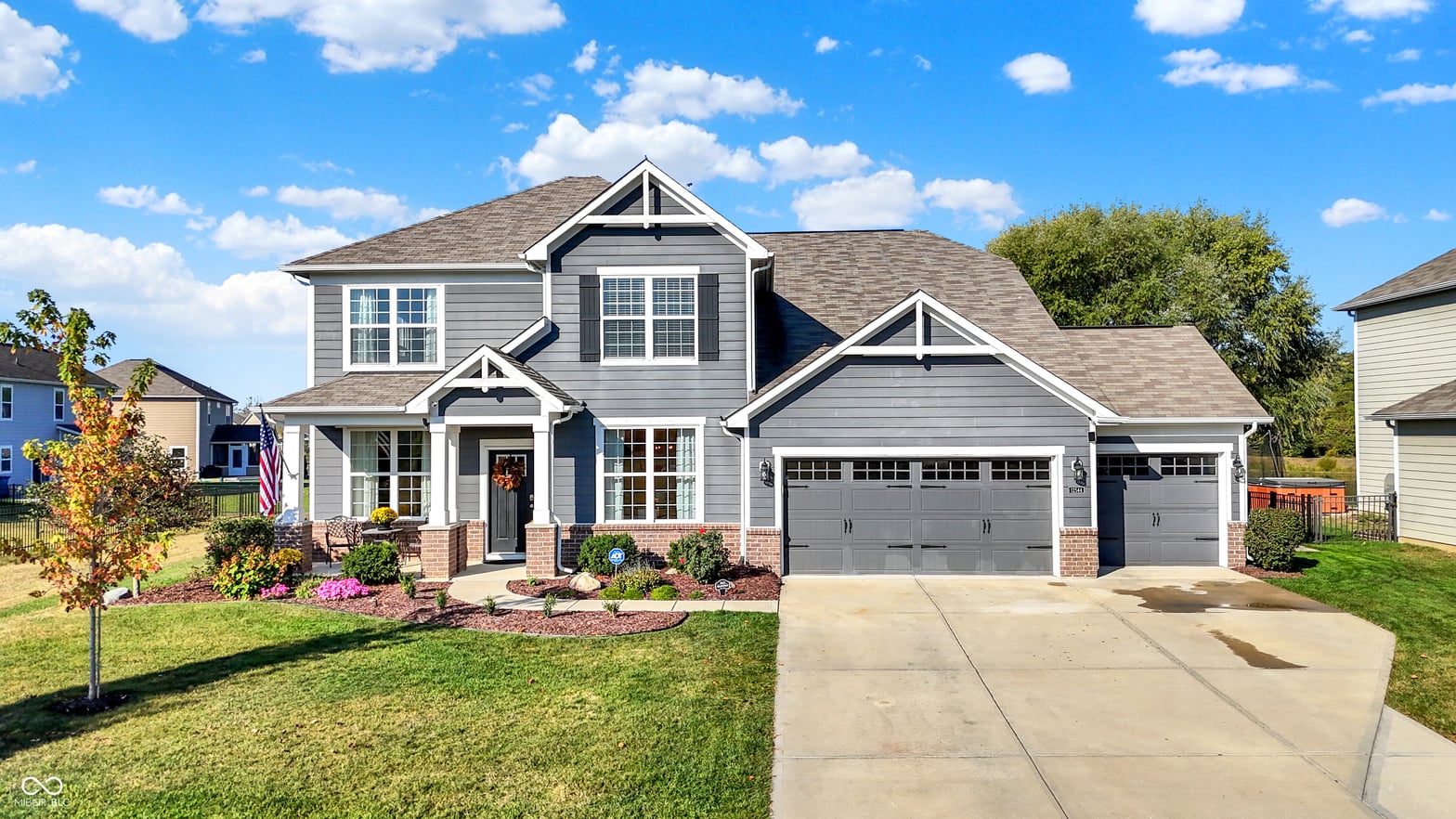 Front exterior at 12544 Amber Star Drive, Noblesville, IN