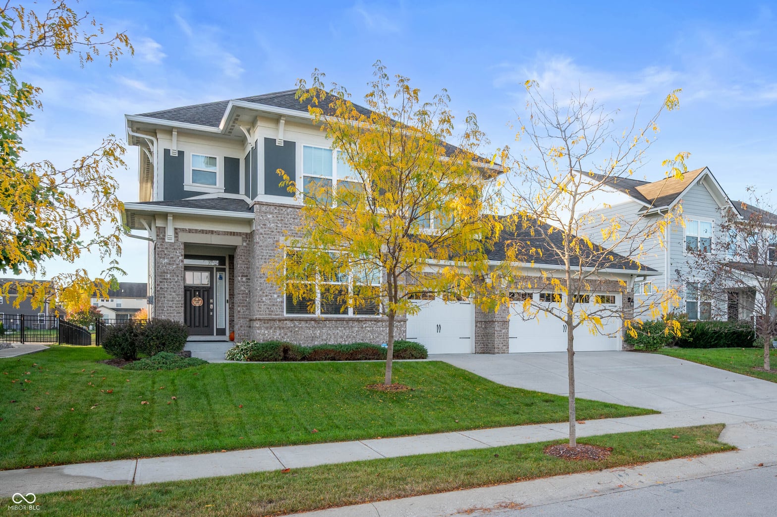 Front exterior at 6949 Alice Paul Lane, Carmel, IN
