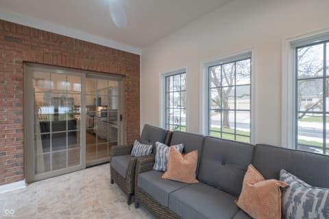 Living room at 1701 Pathway Drive N, Greenwood, IN