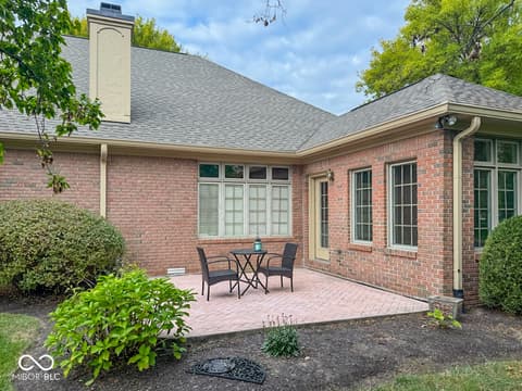 Outdoor living area at 1701 Pathway Drive N, Greenwood, IN