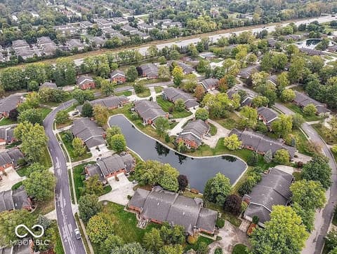 Aerial view at 9222 Golden Oaks W, Indianapolis, IN