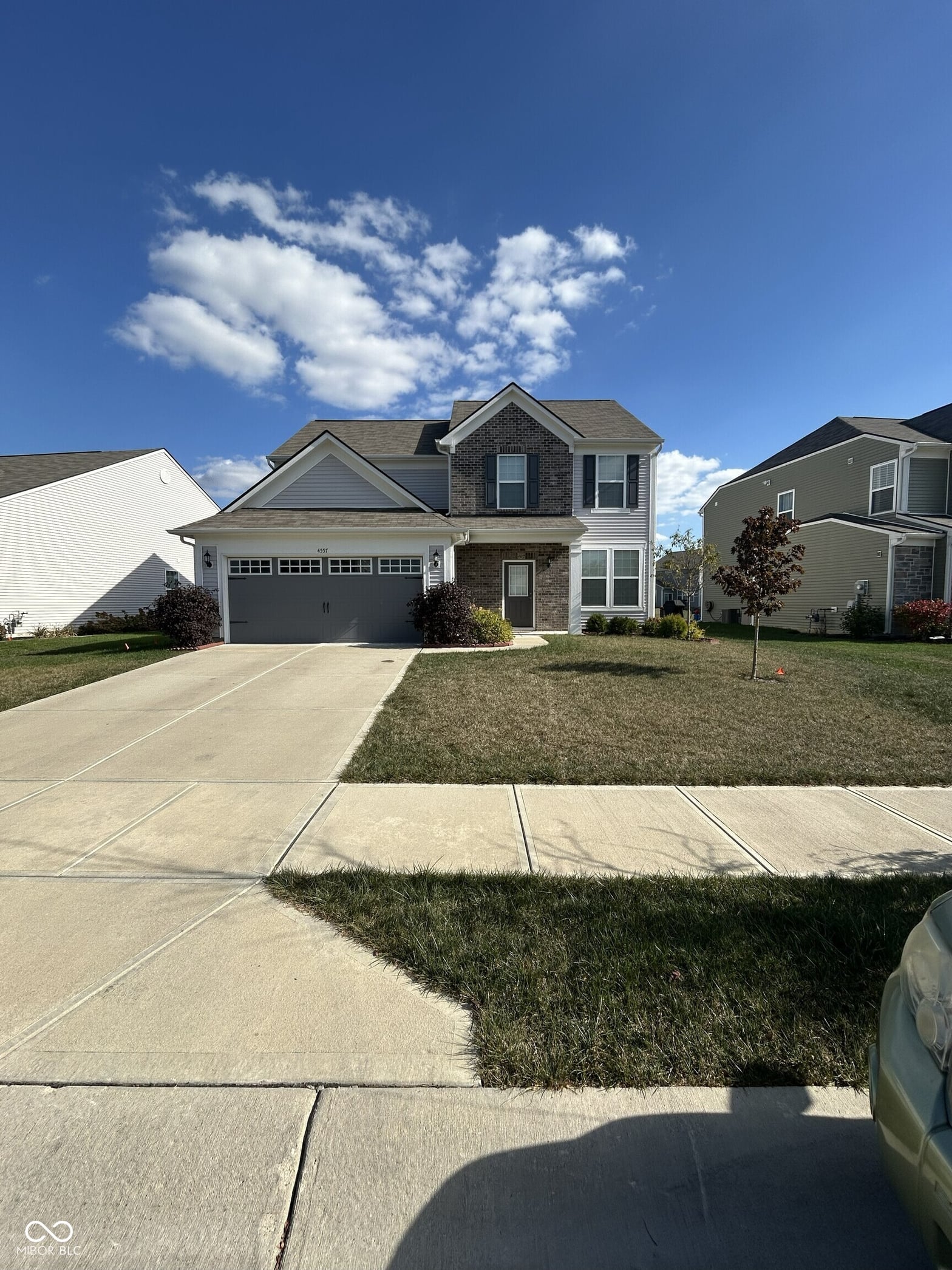 Front exterior at 4557 Timberline Trail, Whitestown, IN